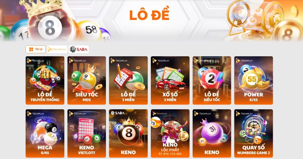 XIBET cung cấp đa dạng loại hình lô đề
